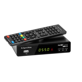 Tuner DVB-T2 KrugerMatz H.265 HEVC dekoder KM0550B