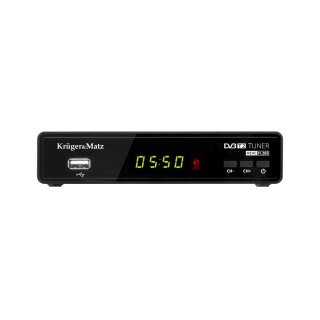 Tuner DVB-T2 KrugerMatz H.265 HEVC dekoder KM0550B