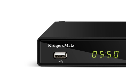 Tuner DVB-T2 KrugerMatz H.265 HEVC dekoder KM0550B Tuner DVB-T2 KrugerMatz H.265 HEVC dekoder KM0550B