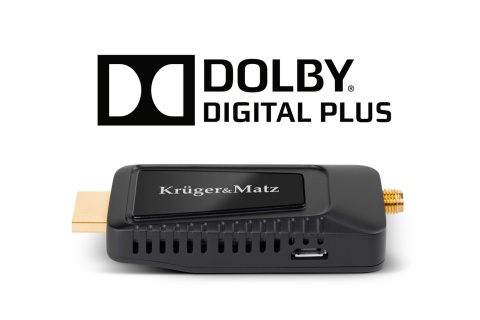 Tuner DVB-T2 KrugerMatz H.265 HEVC dekoder do HDMI