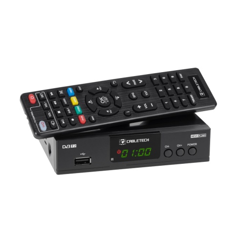 Tuner dekoder TV DVB-T2 H.265 HEVC USB Cabletech