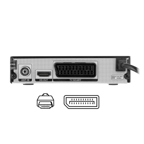 Tuner dekoder TV DVB-T2 H.265 HEVC USB Cabletech