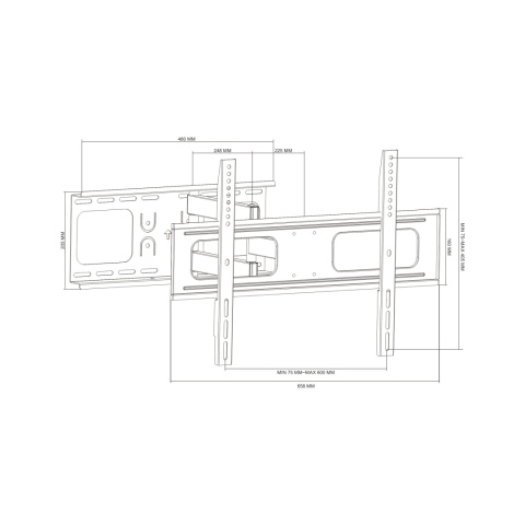 Uchwyt Cabletech do telewizora 37"-70" Uchwyt Cabletech do telewizora 37"-70"