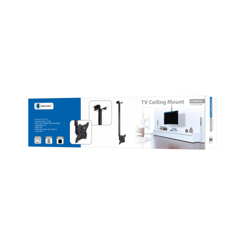 Uchwyt LCD sufitowy czarny do LCD 23" - 42" max 50 kg 360° Cabletech Uchwyt LCD sufitowy czarny do LCD 23" - 42" max 50 kg 360° Cabletech