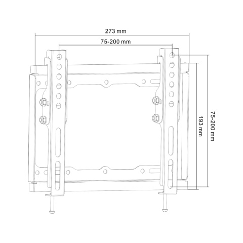 Uchwyt do telewizora 23"- 42" Cabletech