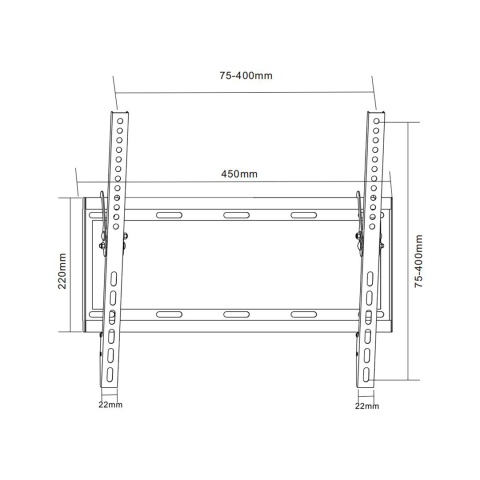 Uchwyt do telewizora 26-55" Cabletech UCH0154 Uchwyt do telewizora 26-55" Cabletech UCH0154
