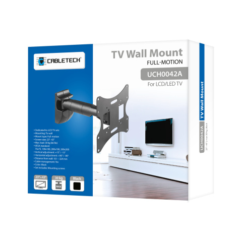 Uchwyt do telewizora TV 23"- 42" regulacja do 30kg śruby w komplecie MOCNY