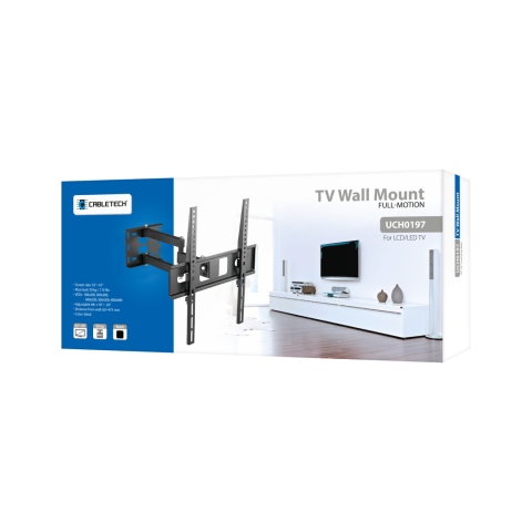 Uchwyt naścienny do telewizora Cabletech 32" - 55" zarządzanie kablami Uchwyt naścienny do telewizora Cabletech 32" - 55" zarządzanie kablami
