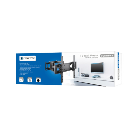 Uchwyt ścienny do telewizora Cabletech ruchomy 32" - 70" max 40 kg Uchwyt ścienny do telewizora Cabletech ruchomy 32" - 70" max 40 kg