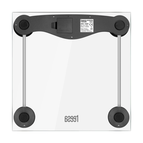 Waga łazienkowa Teesa LCD szklana dokładności do 0,1 kg max 180 kg
