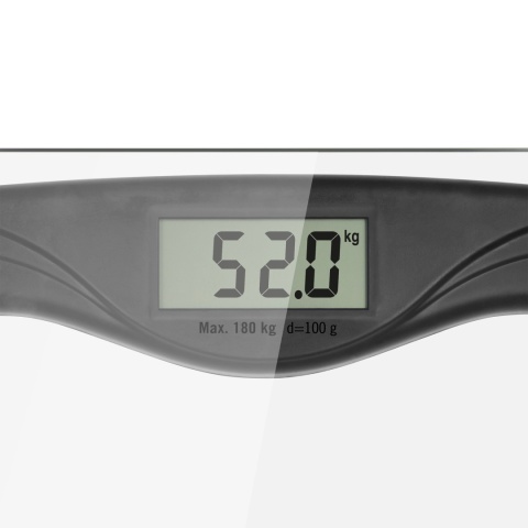 Waga łazienkowa Teesa LCD szklana dokładności do 0,1 kg max 180 kg