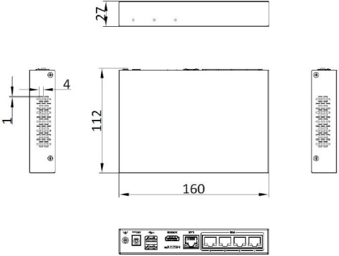 Rejestrator IP Hilook by Hikvision 4 kanałowy 4MP SSD-NVR-4MP/4P (1T) Rejestrator IP Hilook by Hikvision 4 kanałowy 4MP SSD-NVR-4MP/4P (1T)