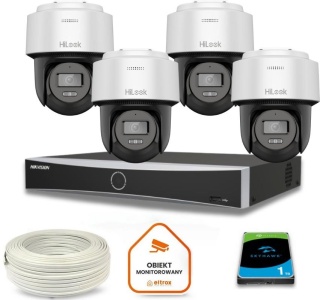Zestaw monitoringu Hilook 4 kamery IP PTZ-N6-P