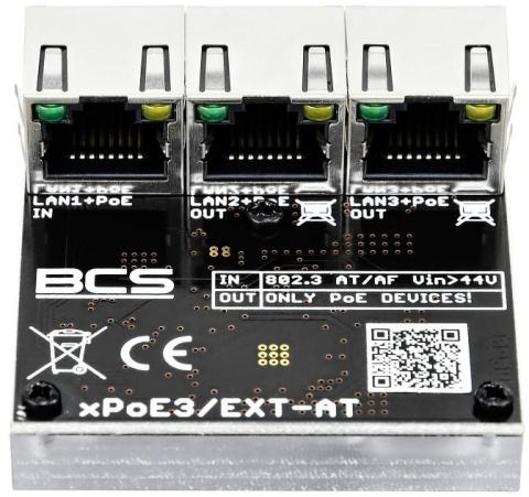 Switch POE BCS POWER BCS-xPoE3/EXT-AT Switch POE BCS POWER BCS-xPoE3/EXT-AT