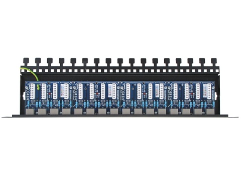 16-kanałowy panel zabezpieczający LAN z podwyższoną ochroną przepięciową PoE EWIMAR PTU-516R-PRO/PoE 16-kanałowy panel zabezpieczający LAN z podwyższoną ochroną przepięciową PoE EWIMAR PTU-516R-PRO/PoE