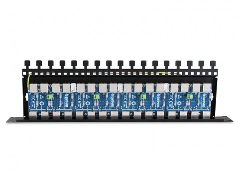 16-kanałowy panel zabezpieczający serii PRO z podwyższoną ochroną przepięciową RJ45 / RJ45 z funkcją InPoE EWIMAR PTF-516R-PRO/I 16-kanałowy panel zabezpieczający serii PRO z podwyższoną ochroną przepięciową RJ45 / RJ45 z funkcją InPoE EWIMAR PTF-516R-PRO/I