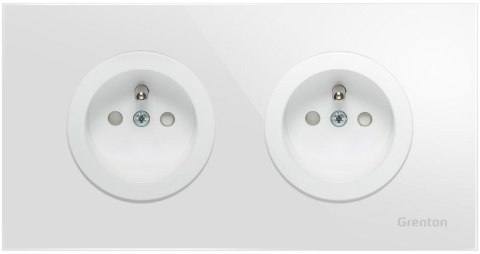 Gniadko podwójne typ F SOCKET białe Grenton Gniadko podwójne typ F SOCKET białe Grenton