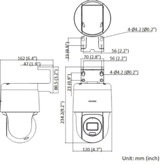 KAMERA IP HIKVISION DS-2DE2C400MW-DE(F0)(S7)