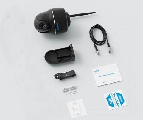 Kamera IP Reolink Argus Series B430 akumulatorowa 5MP WiFi USB-C czarna Kamera IP Reolink Argus Series B430 akumulatorowa 5MP WiFi USB-C czarna