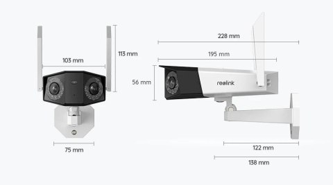 Kamera IP Reolink DUO Series W730 WiFi 4K 8MP LED 30m Kamera IP Reolink DUO Series W730 WiFi 4K 8MP LED 30m