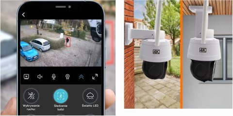 Kamera IP ORLLO Z17 PRO 4K zewnętrzna obrotowa GSM na kartę SIM Kamera IP ORLLO Z17 PRO 4K zewnętrzna obrotowa GSM na kartę SIM