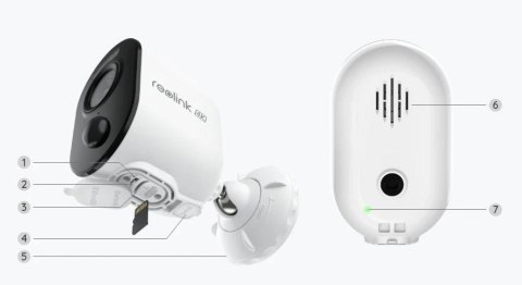 Kamera IP Reolink Argus B350 akumulatorowa 8MPx Wi-Fi Kamera IP Reolink Argus B350 akumulatorowa 8MPx Wi-Fi