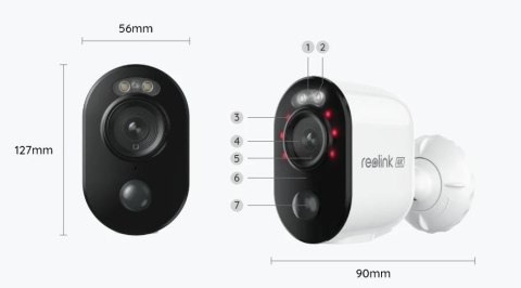 Kamera IP Reolink Argus B350 akumulatorowa 8MPx Wi-Fi Kamera IP Reolink Argus B350 akumulatorowa 8MPx Wi-Fi