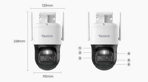 Kamera IP Reolink Trackmix B770 akumulatorowa (4MP+4MP) 8MP Wi-Fi Kamera IP Reolink Trackmix B770 akumulatorowa (4MP+4MP) 8MP Wi-Fi