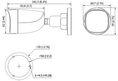 KAMERA HDCVI DAHUA HAC-HFW1500C-0280B-S2 KAMERA HDCVI DAHUA HAC-HFW1500C-0280B-S2