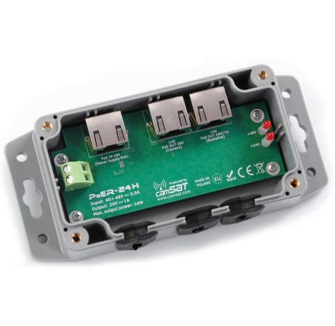 KONWERTER ZASILANIA CAMSAT PoER-24h KONWERTER ZASILANIA CAMSAT PoER-24h