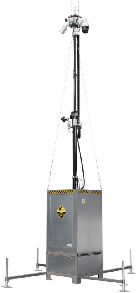 Mobilna wieża do zdalnego wideomonitoringu CCTV iCAM-TOWER AI 5MQ3 Mobilna wieża do zdalnego wideomonitoringu CCTV iCAM-TOWER AI 5MQ3