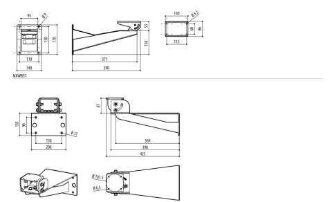 UCHWYT VIDEOTEC NXWBS1 UCHWYT VIDEOTEC NXWBS1