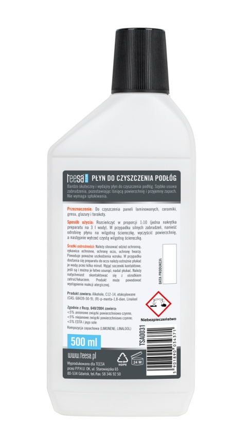 Koncentrat do mycia podłóg Teesa 500ml Koncentrat do mycia podłóg Teesa 500ml