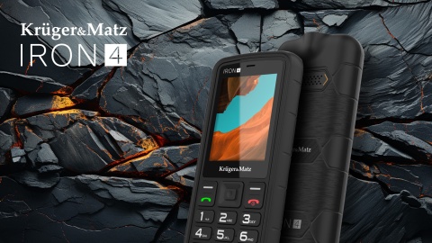 Pancerny telefon IRON 4 dual sim 4G IP68 IP69K Kruger&Matz