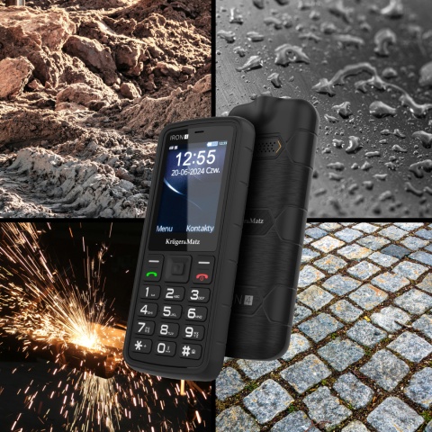 Pancerny telefon IRON 4 dual sim 4G IP68 IP69K Kruger&Matz