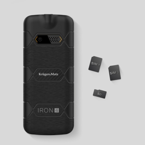 Pancerny telefon IRON 4 dual sim 4G IP68 IP69K Kruger&Matz