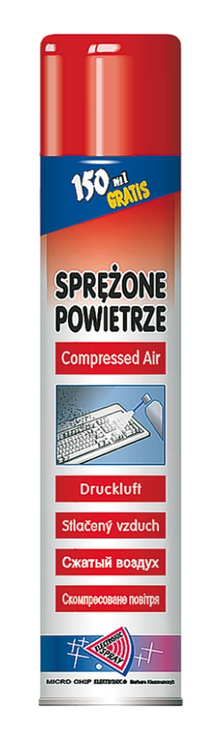 Sprężone powietrze 800 ml 8-10 Bar Micro-Chip