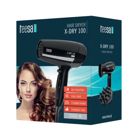 Suszarka do włosów Teesa X-DRY 100 2000W JONIZACJA Suszarka do włosów Teesa X-DRY 100 2000W JONIZACJA