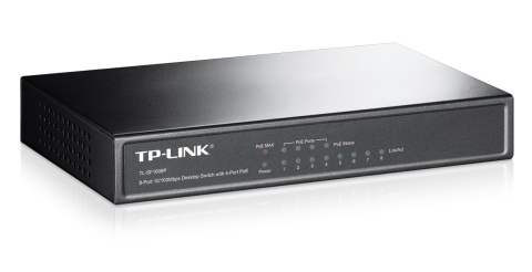 Switch TP-LINK TL-SF1008P z PoE 8 portów RJ45 10/100 Mb/s Switch TP-LINK TL-SF1008P z PoE 8 portów RJ45 10/100 Mb/s