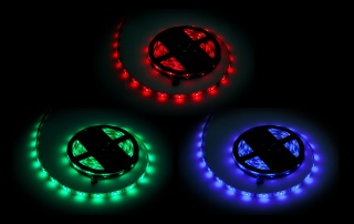 Taśma LED 5m RGB 5050SMD 12V 24W kolorowa wodoodporna sznur diodowy Rebel
