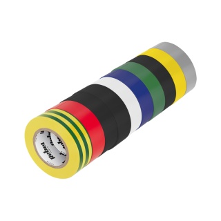 Taśma izolacyjna mix 10 szt PVC Rebel 19mm x 18m