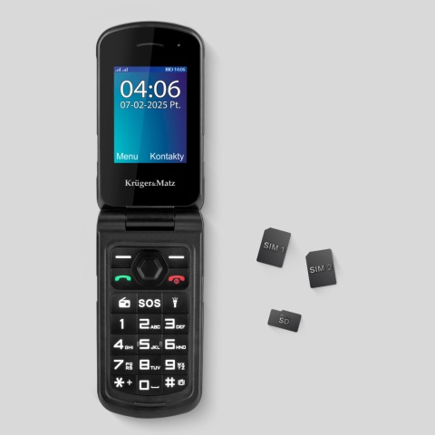 Telefon Kruger&Matz IRON 5 Flip 4G Bluetooth Dual SIM