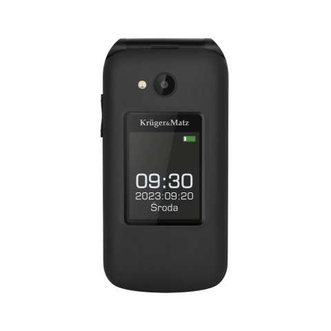 Telefon dla seniora Kruger&Matz z klapką SOS
