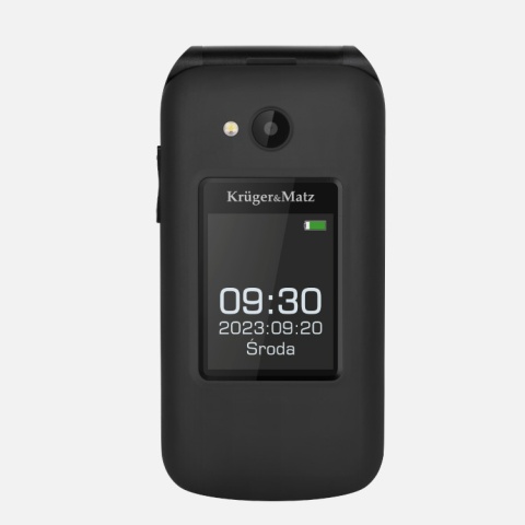 Telefon dla seniora Kruger&Matz z klapką SOS