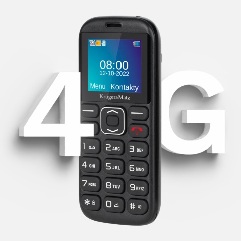 Telefon dla seniora SOS duże klawisze 4G FM BT MMS Kruger&Matz Simple 922 Telefon dla seniora SOS duże klawisze 4G FM BT MMS Kruger&Matz Simple 922