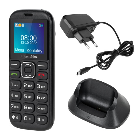 Telefon dla seniora SOS duże klawisze KrugerMatz