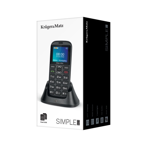 Telefon dla seniora SOS duże klawisze KrugerMatz