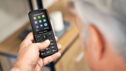 Telefon komórkowy GSM seniora babci dziadka duże klawisze duży ekran 4G