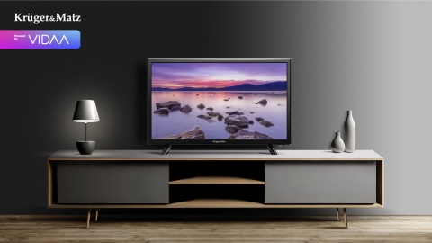 Telewizor 24'' Kruger&Matz HD SMART TV VIDAA 3xHDMI 2xUSB DVB-T2 H.265 HEVC