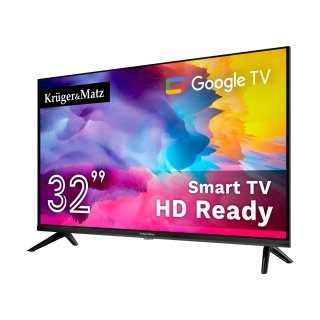 Telewizor 32'' HD Google TV Kruger&Matz DVB-T2/S2/T/C H.265 HEVC
